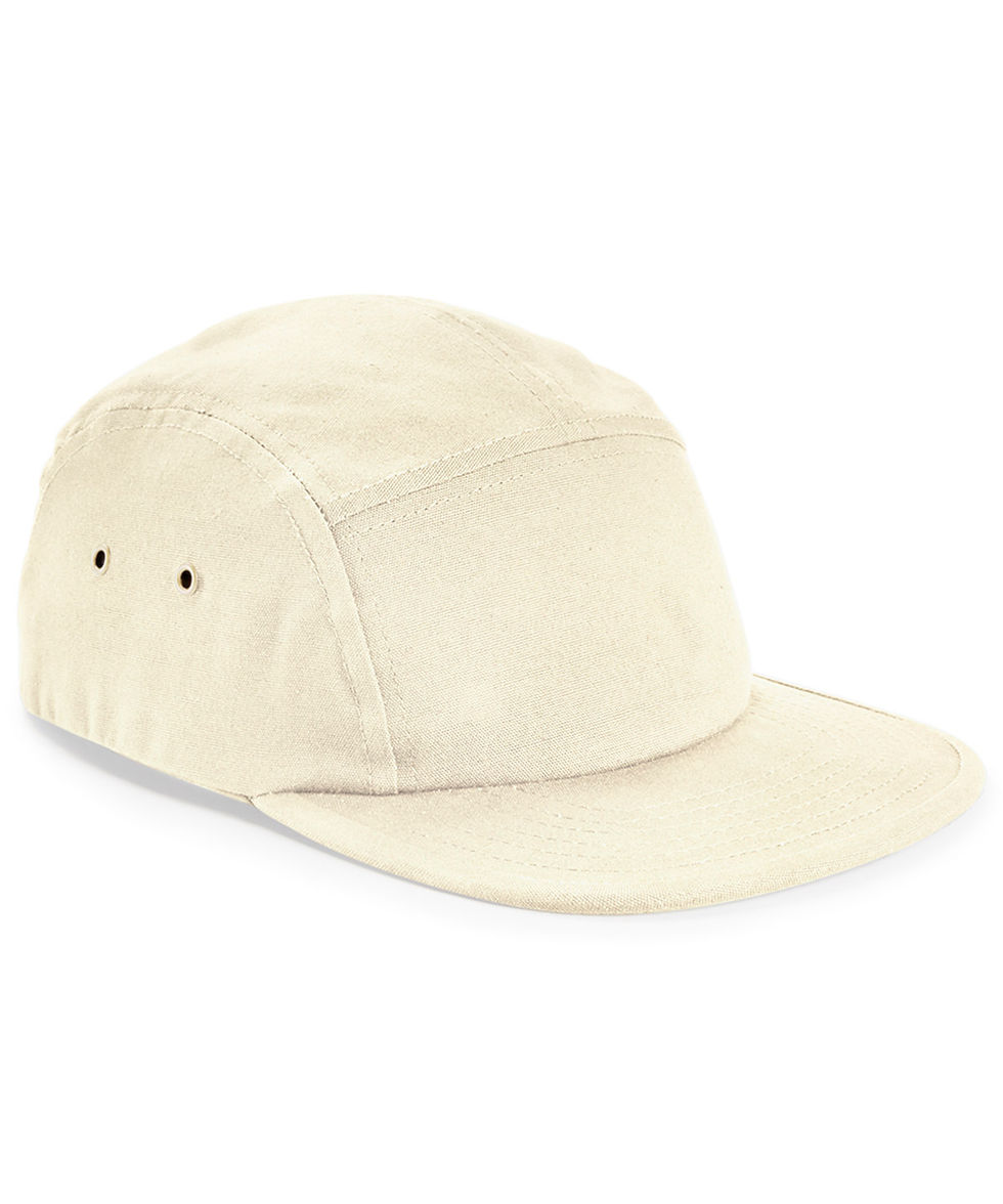 Thumbnail: Flat Peak Cap Canvas 5-panel camper cap