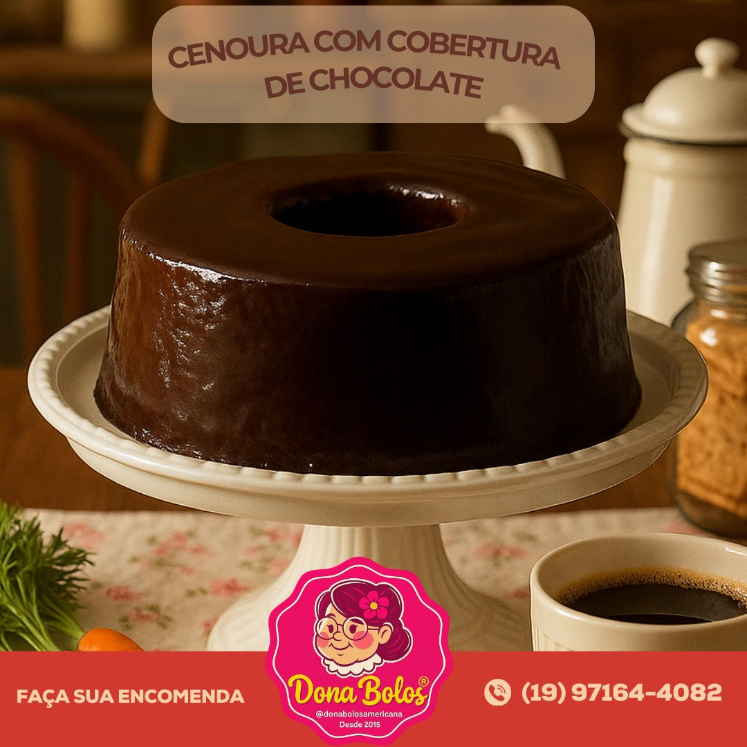 Cenoura Com Cobertura de Chocolate