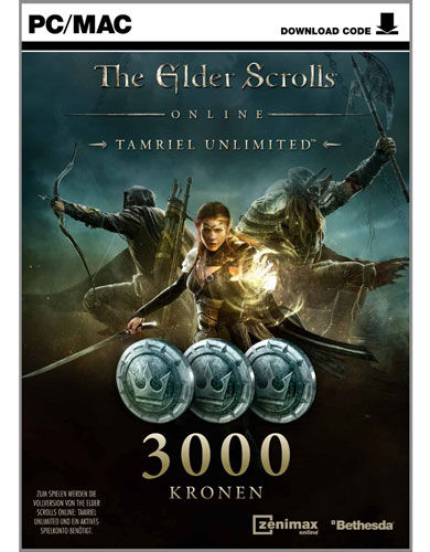 Elder-Scrolls-Online-Tamriel-3000-Krone-Prepaid-Karte-Code-in-Box