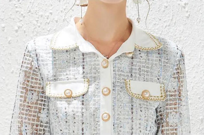 Küçük resim: Mavi İnci Detaylı Midi Elbise Ürün Kodu A1281