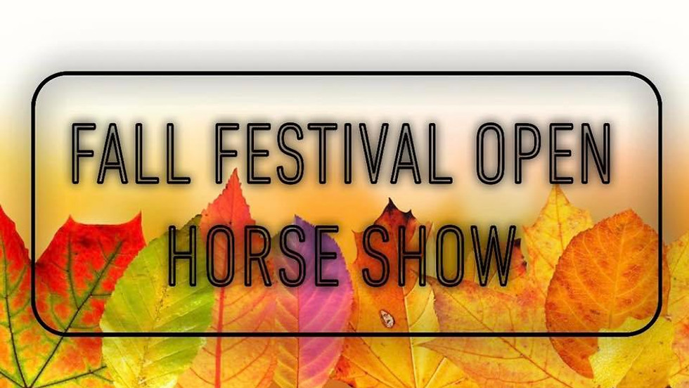 Fall Festival Open Horse Show