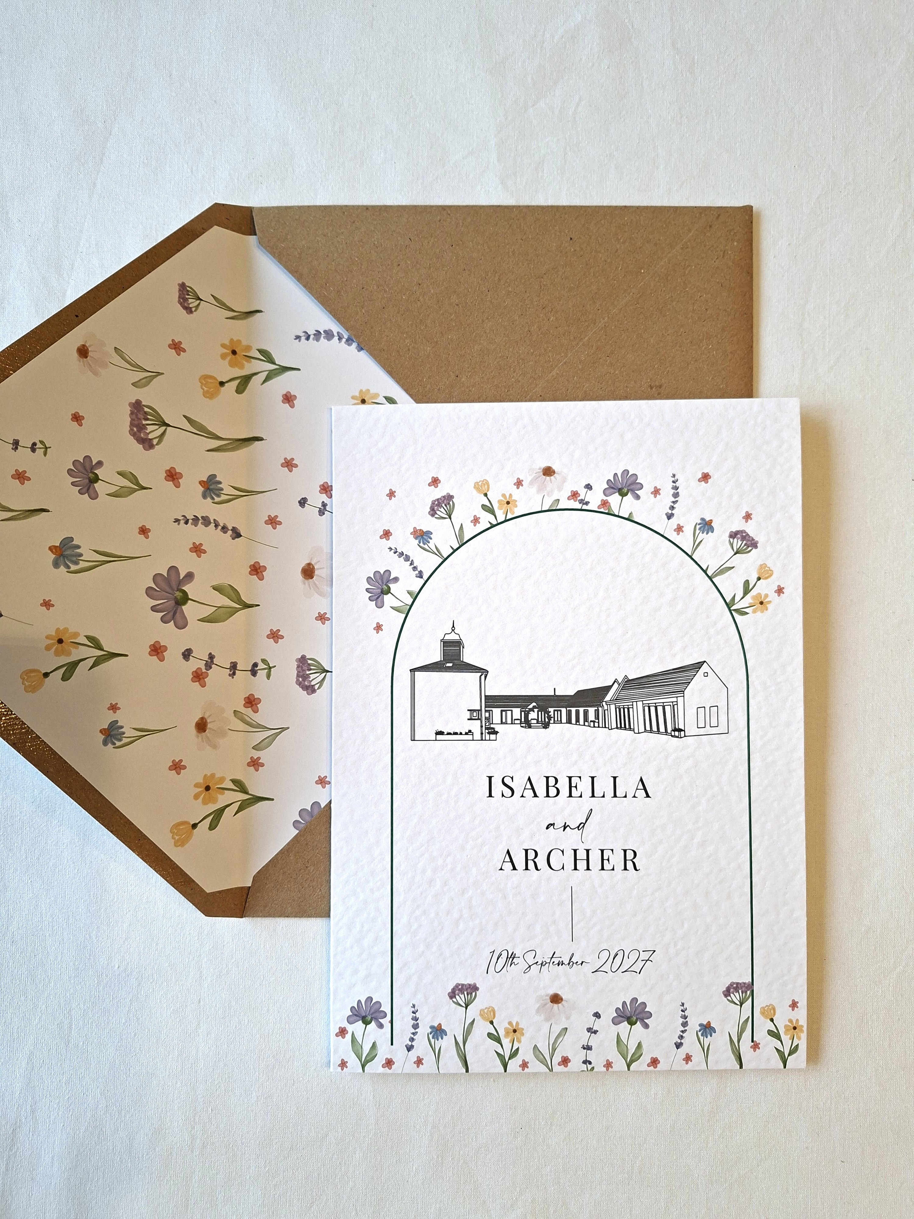 Isabella Card Fold Invitation