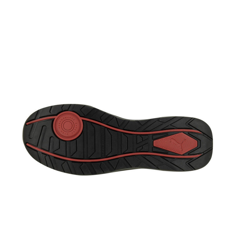 Miniatura: Suela de puma p474 color negro con rojo