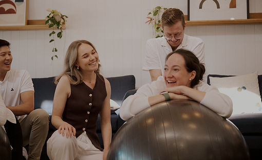 Allie The Good Birth and Beyond Class Brisbane Class exercises with birth balls