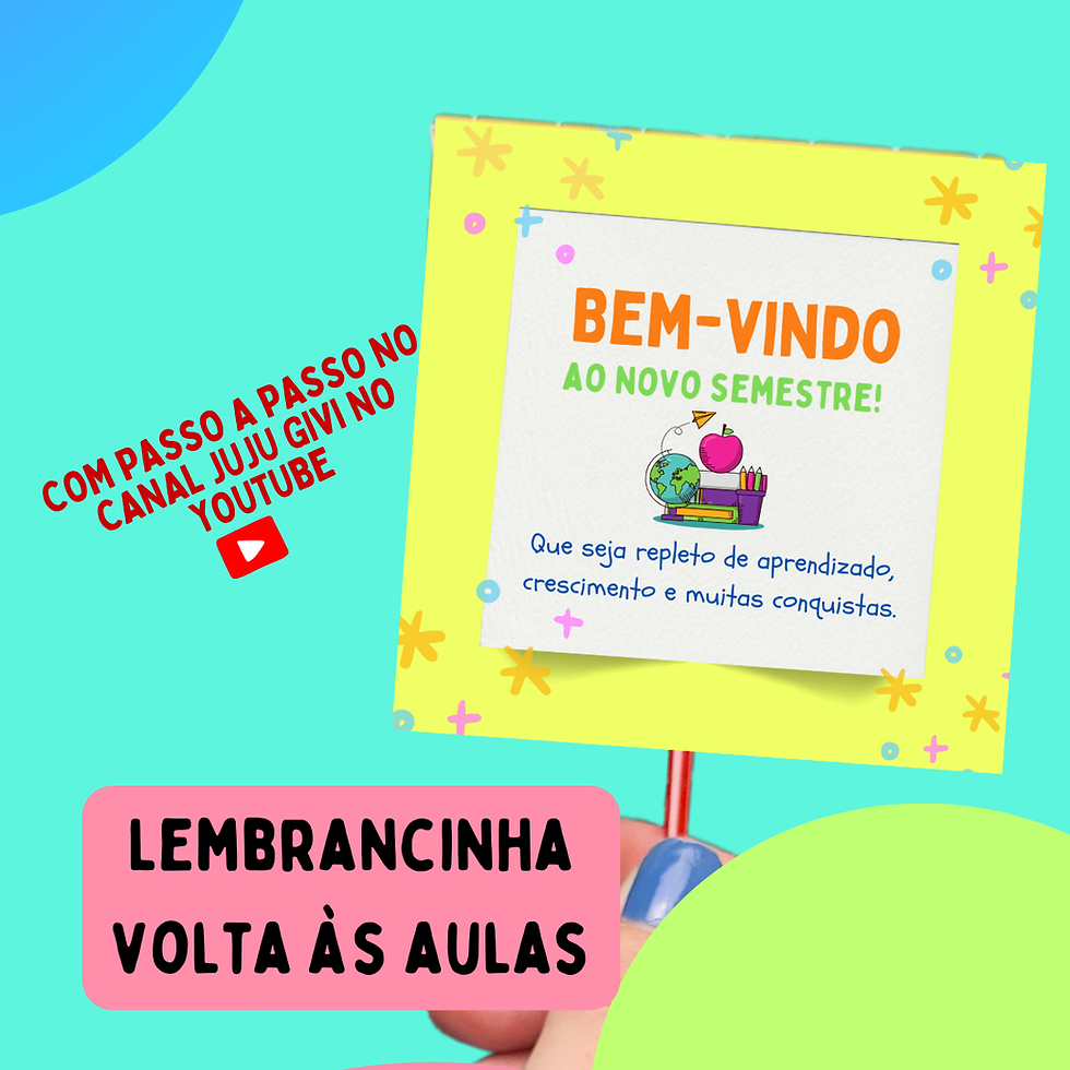 Miniatura: Lembrancinha mimo volta às aulas - Pirulito