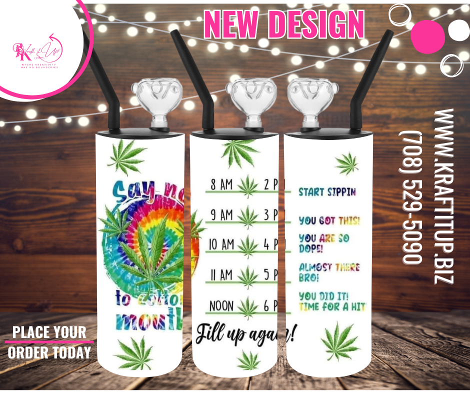 Thumbnail: 20 oz Cold Smoke Hookah Tumbler - Catchy Statements