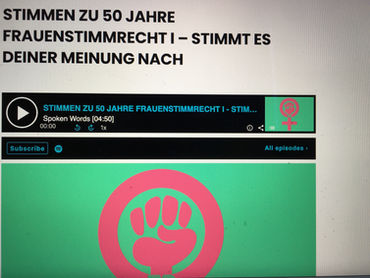 Stimmen zu 50 Jahre Frauenstimmrecht - Listening session im Schulhaus Kappeli.