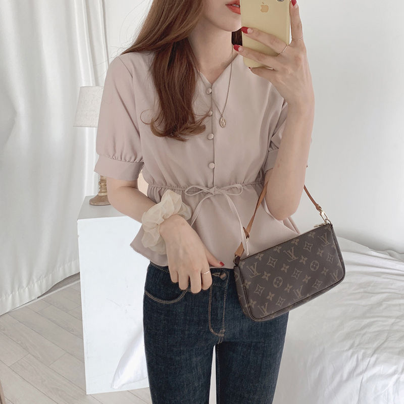Thumbnail: Chic Summer Button Blouse for Women