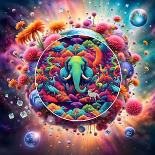A magical colourful world of the animal kingdom