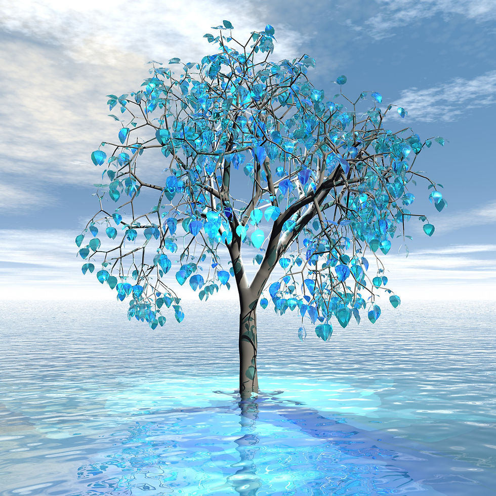 Crystal blue Tree