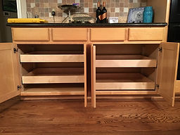 Slide out shelves
