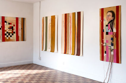 Painting art exhibition installation shot.