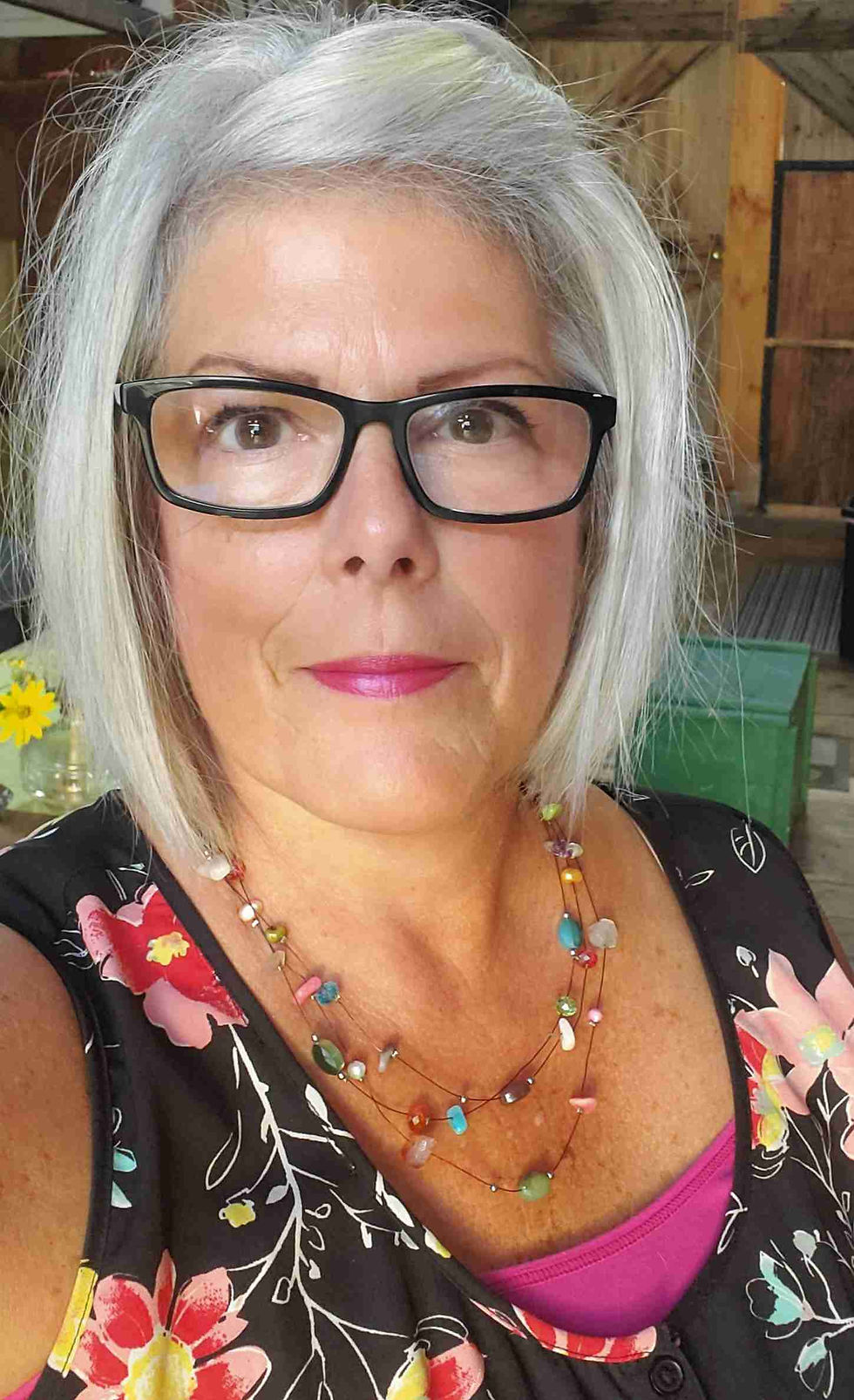 Julie in the Barn