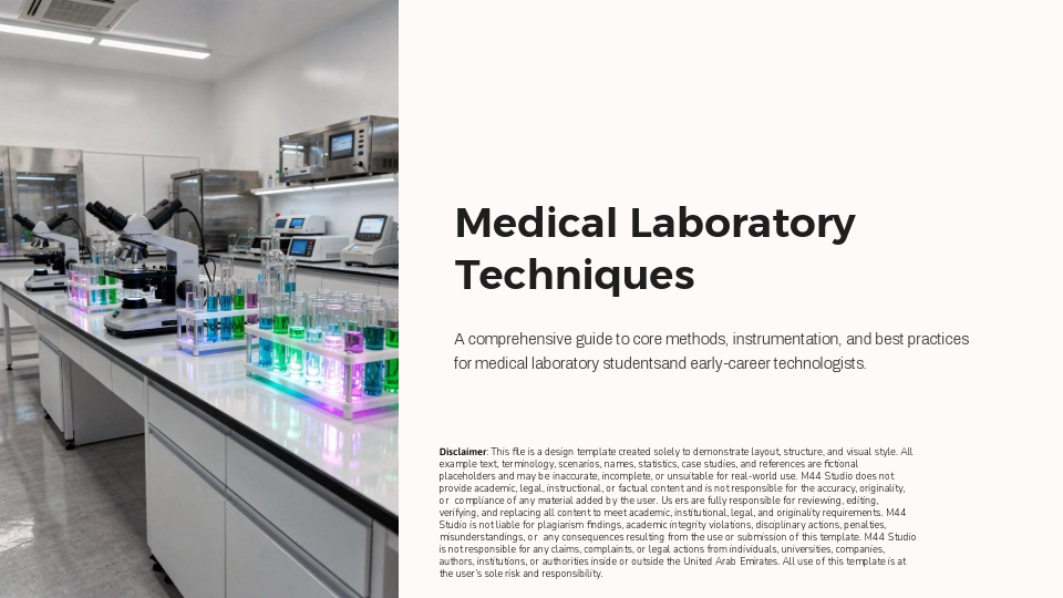 Medical Laboratory Techniques (14 Slides)