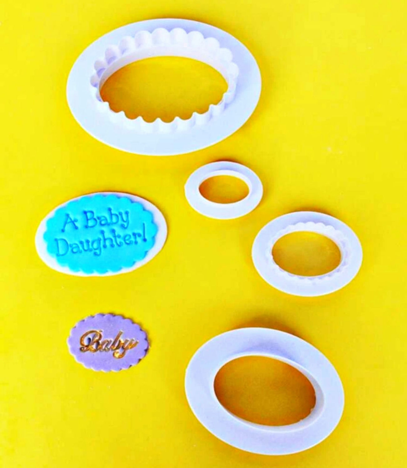 Oval Cutter Set - Plain & Fluted