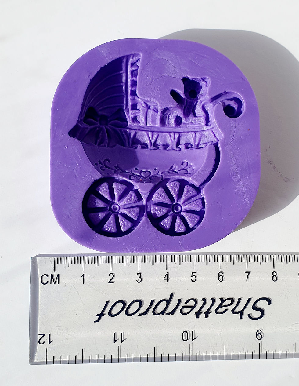 Thumbnail: Baby Carriage/Baby Feet/Angel WinesSilicone Mould #62 ( Triple Mold)