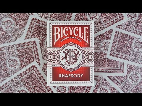 Thumbnail: Bicycle Rhapsody Playing Cards (Red)