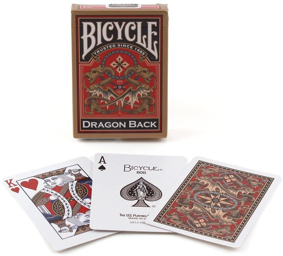 Thumbnail: Bicycle Dragon Back Playing Cards (Gold)