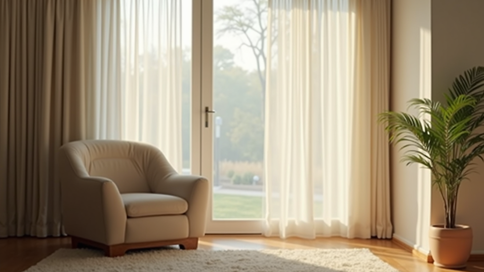 Close-up view of a calm, peaceful room with soft lighting and a comfortable chair