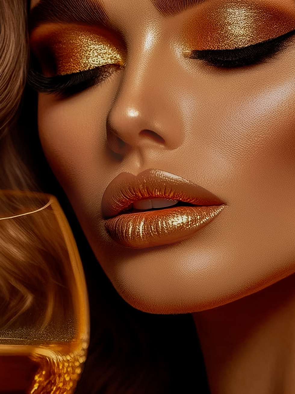 Image of a woman holding a glass of wine.