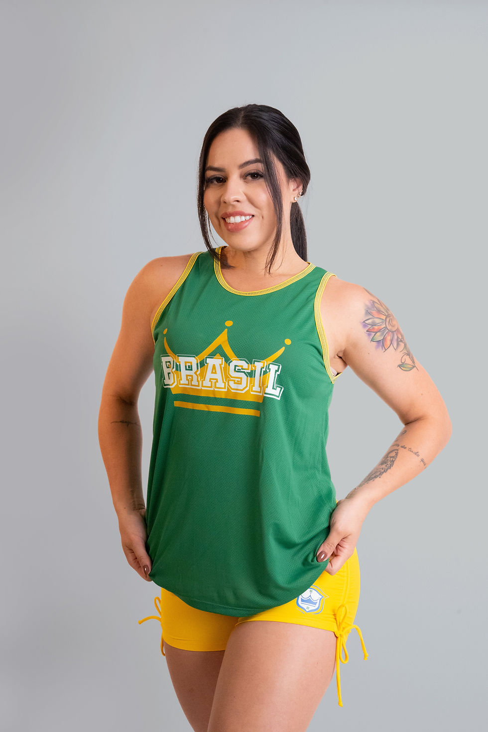 Miniatura: Regata Básica Unissex 'Brasil Coroa Dabim