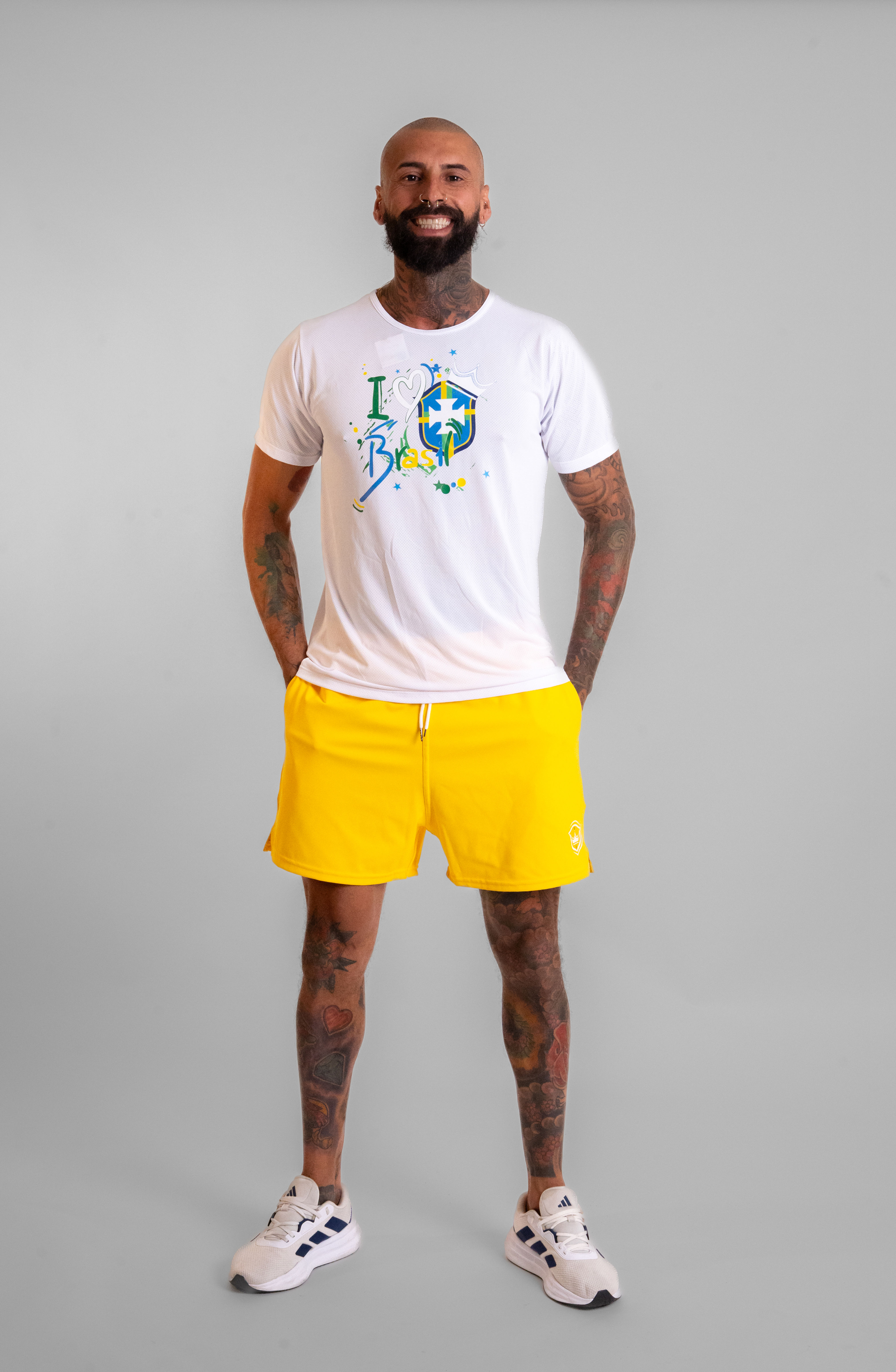 Camiseta Básica Unissex 'I Love Brasil
