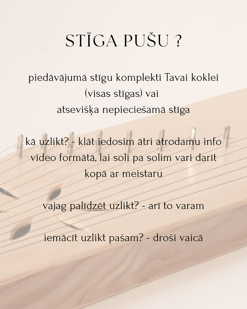 kokles stīgas