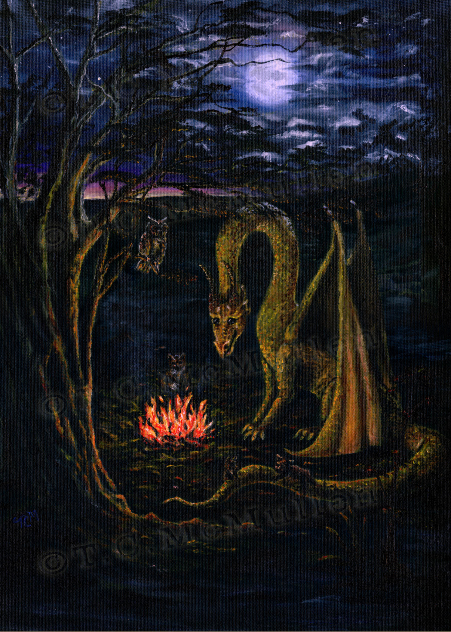 Midnight Gathering Print