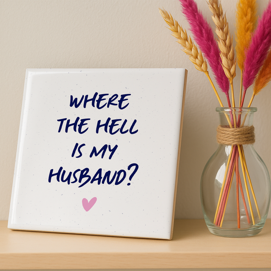 Tegeltje met TikTok tekst in minimalistisch design – humoristisch cadeau