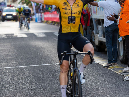 Alan Riou, vainqueur de la 2ème étape du Critérium du Lamentin