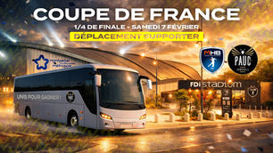 Déplacez vous à Montpellier pour les 1/4 de finale de coupe de France !