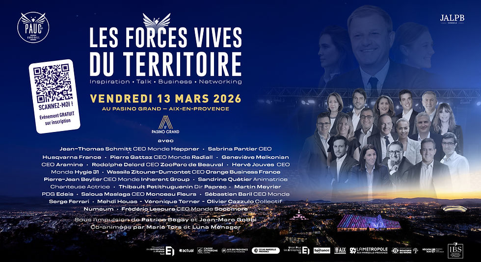 LES FORCES VIVES DU TERRITOIRE - LE VENDREDI 13 MARS