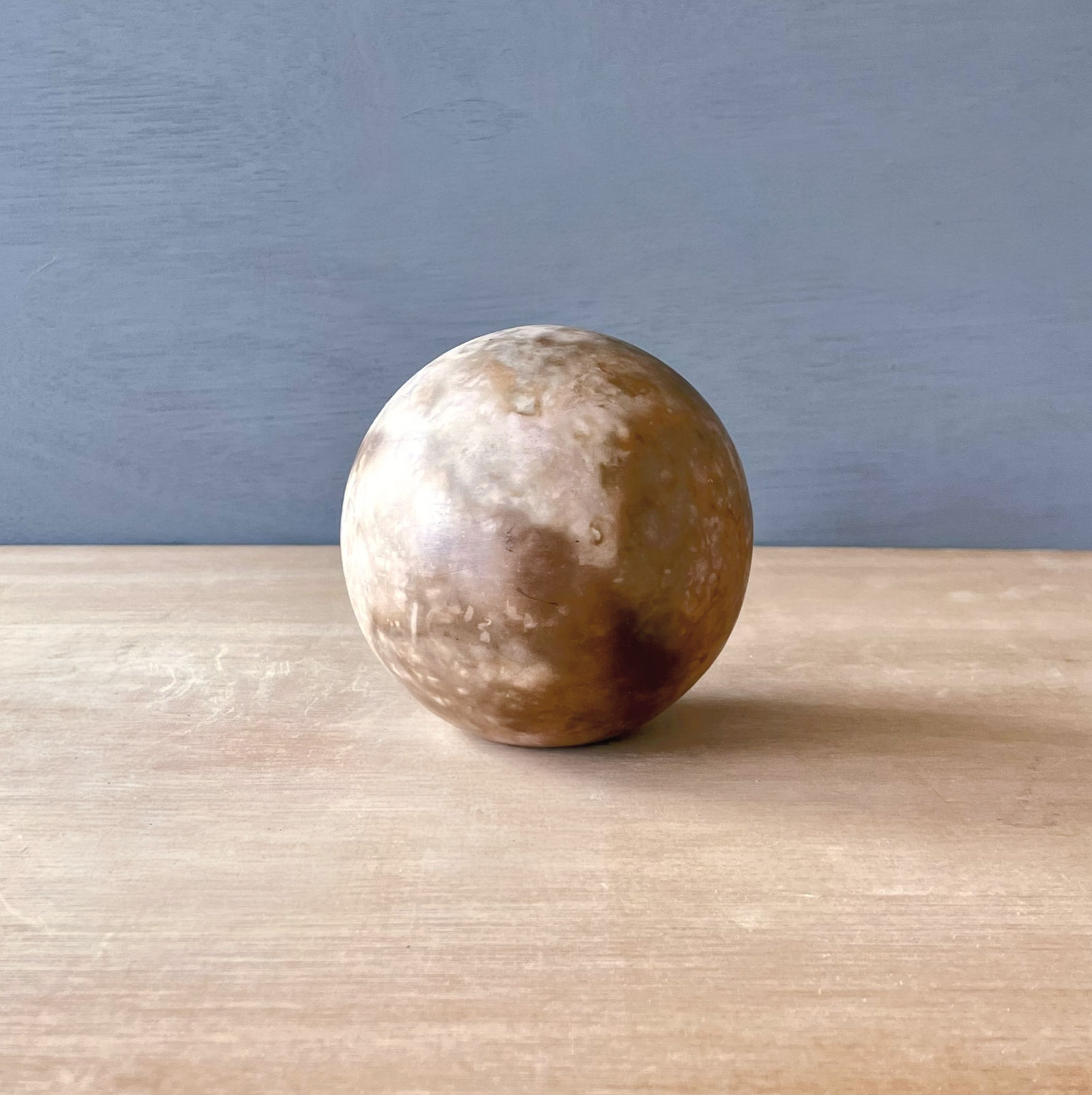 Dusky Pink Burnished Globe