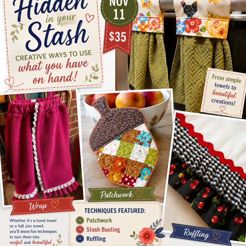Hidden in Your Stash: Towels, Ruffles, and Patchwork