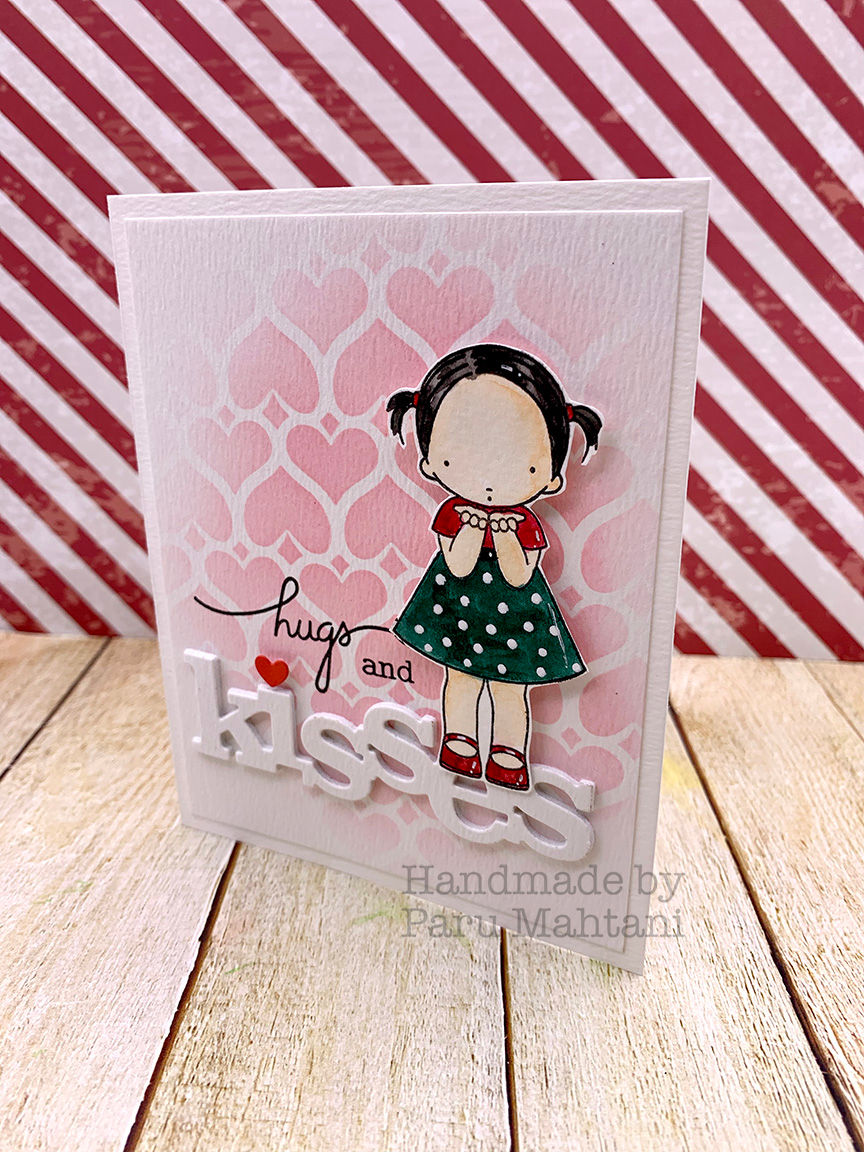 Valentine blowing kisses