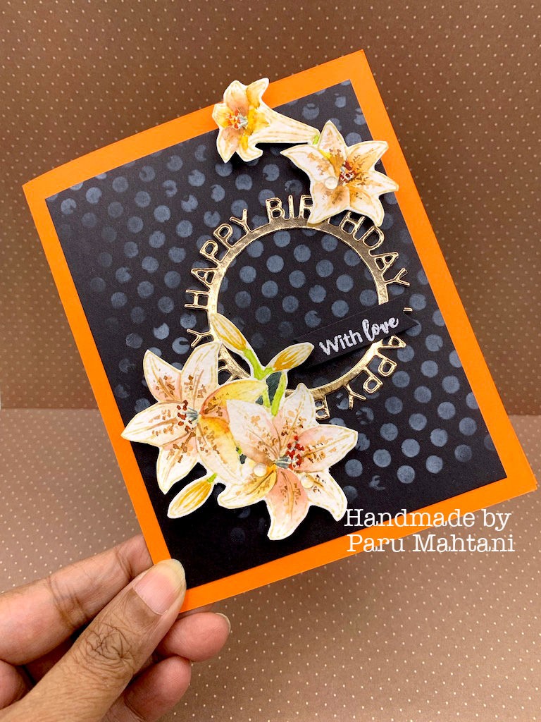 Birthday gold circle