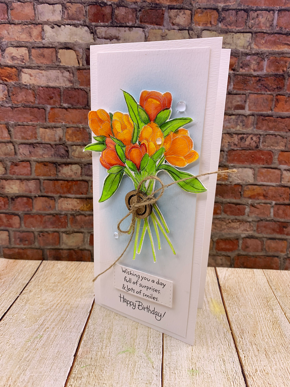 Bunch of tulips birthday