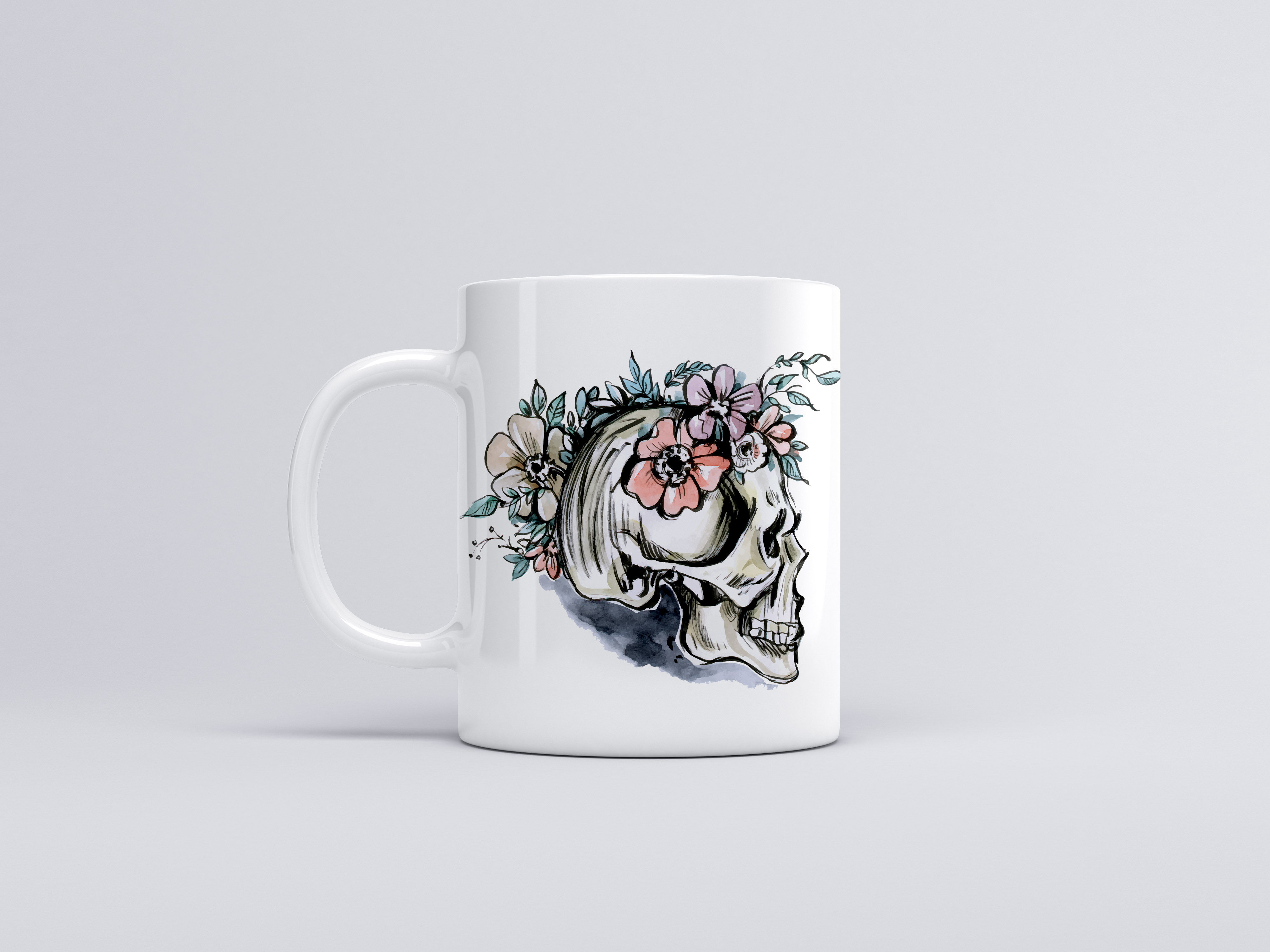 Floral Skull 2 Mug