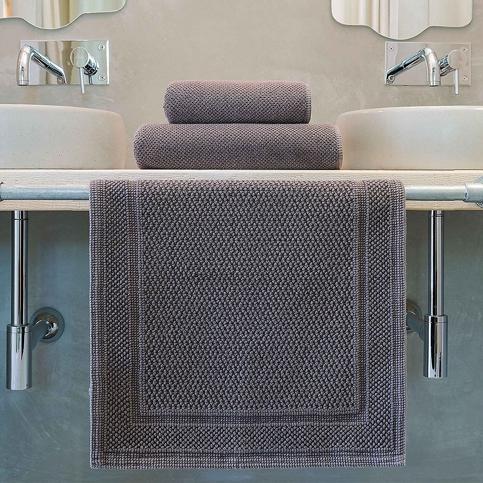 GRACCIOZA BEE WAFFLE BATH MAT
