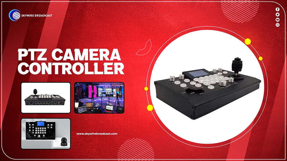 Smooth Moves: How PTZ Camera Controllers Enhance Live Production