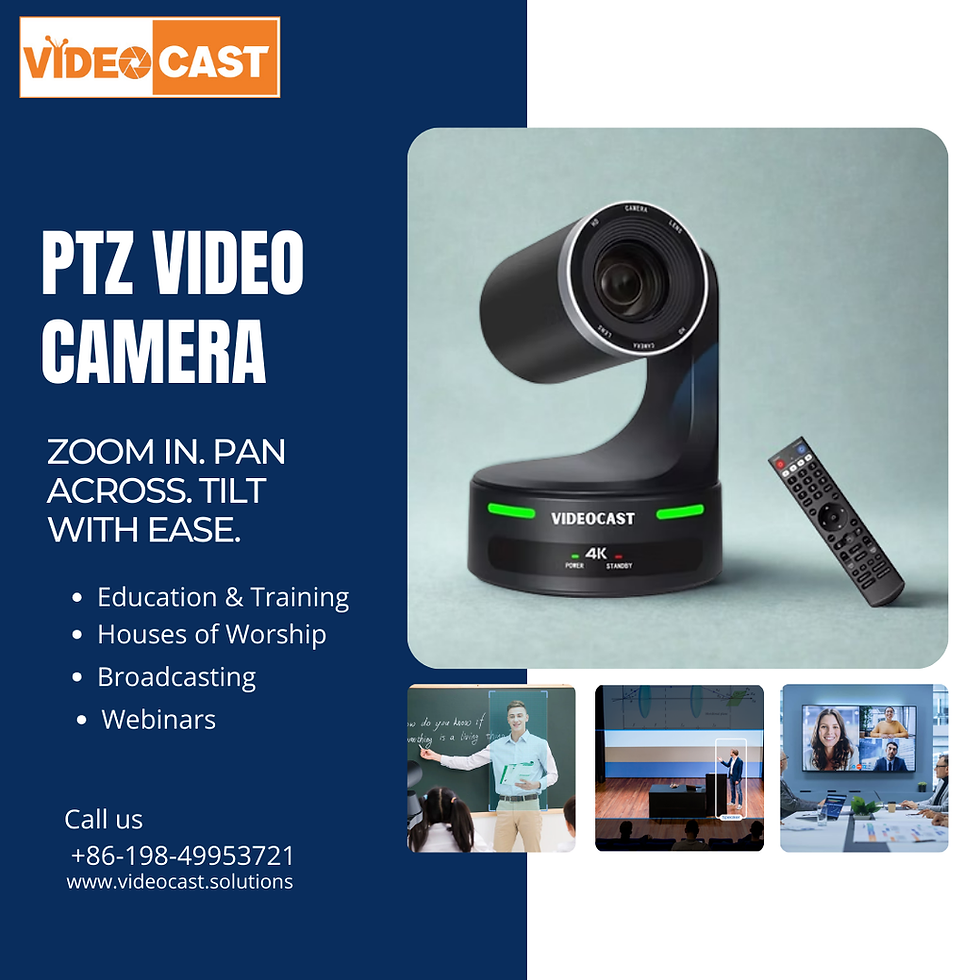 ptz video camera for live streaming, church streaming, online classes, worship etc