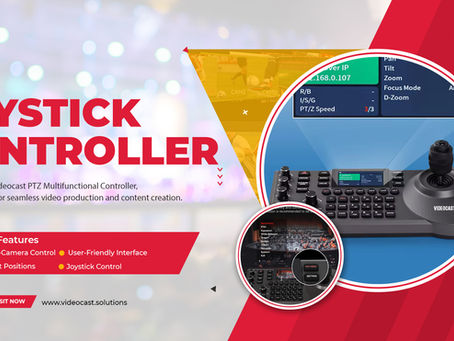 Level Up Your Livestream: How Joystick Controllers Improve PTZ Camera Control