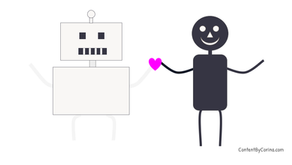 AI and human writer working together