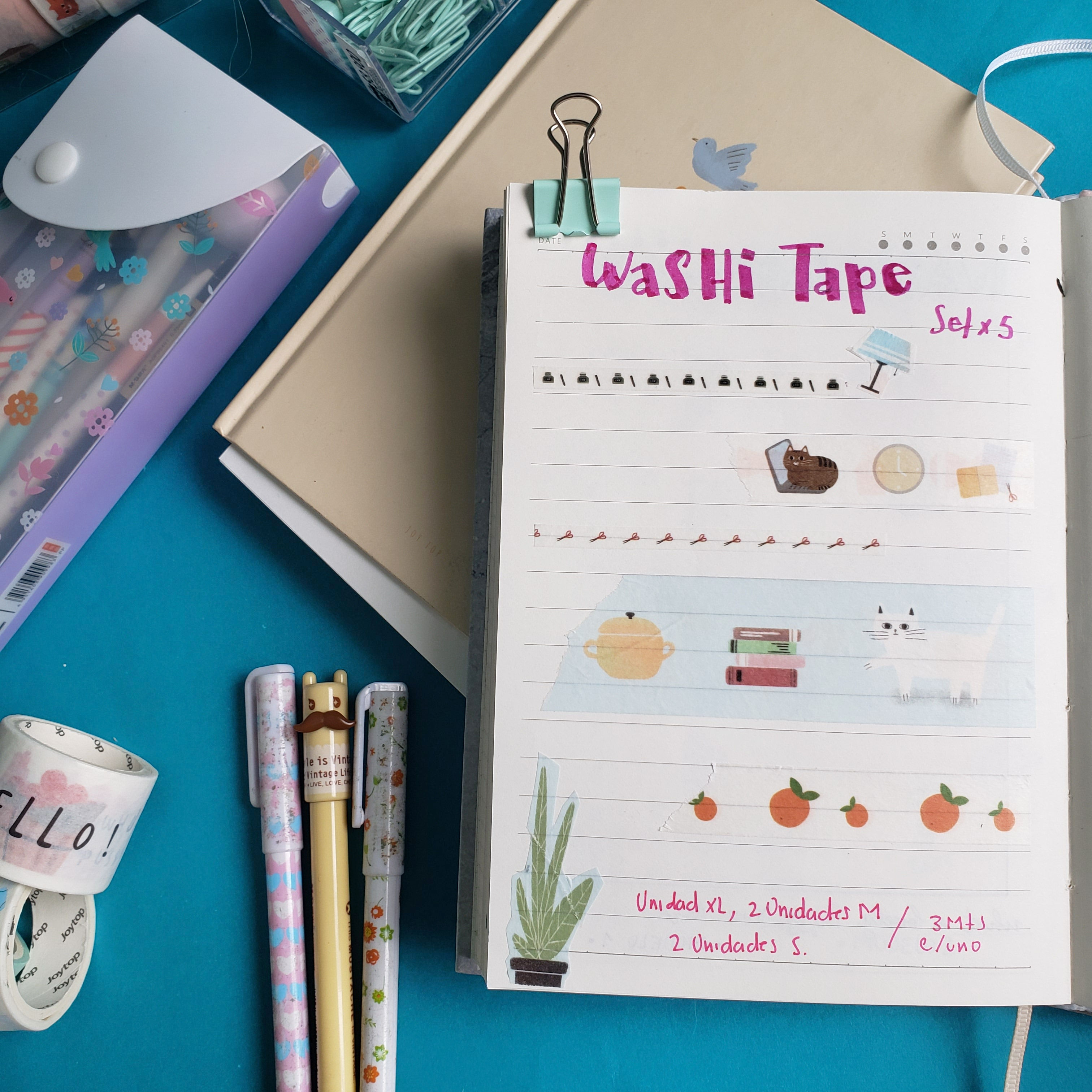 Washitape SET x  5 What A Lovely Pussy You Are 