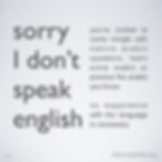 Sorry, I don't speak English (Ongoing)