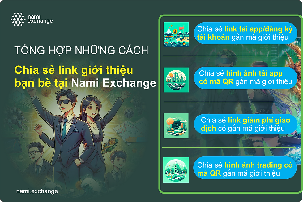 Nami Exchange: Bí kíp chia sẻ link giới thiệu bùng nổ thu nhập! QTCrypto