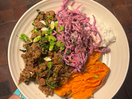 Healthy Protein Bowl with Sweet Potato & Spiced Beef