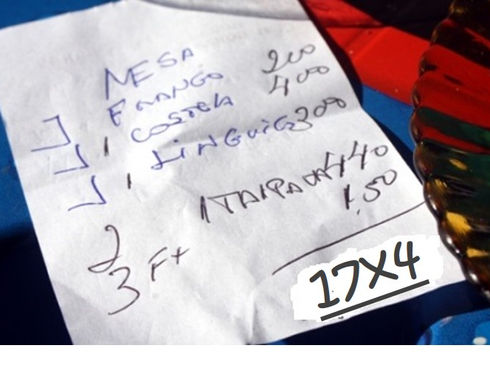 Rabisca e trás a conta, Chefia! É 2019.