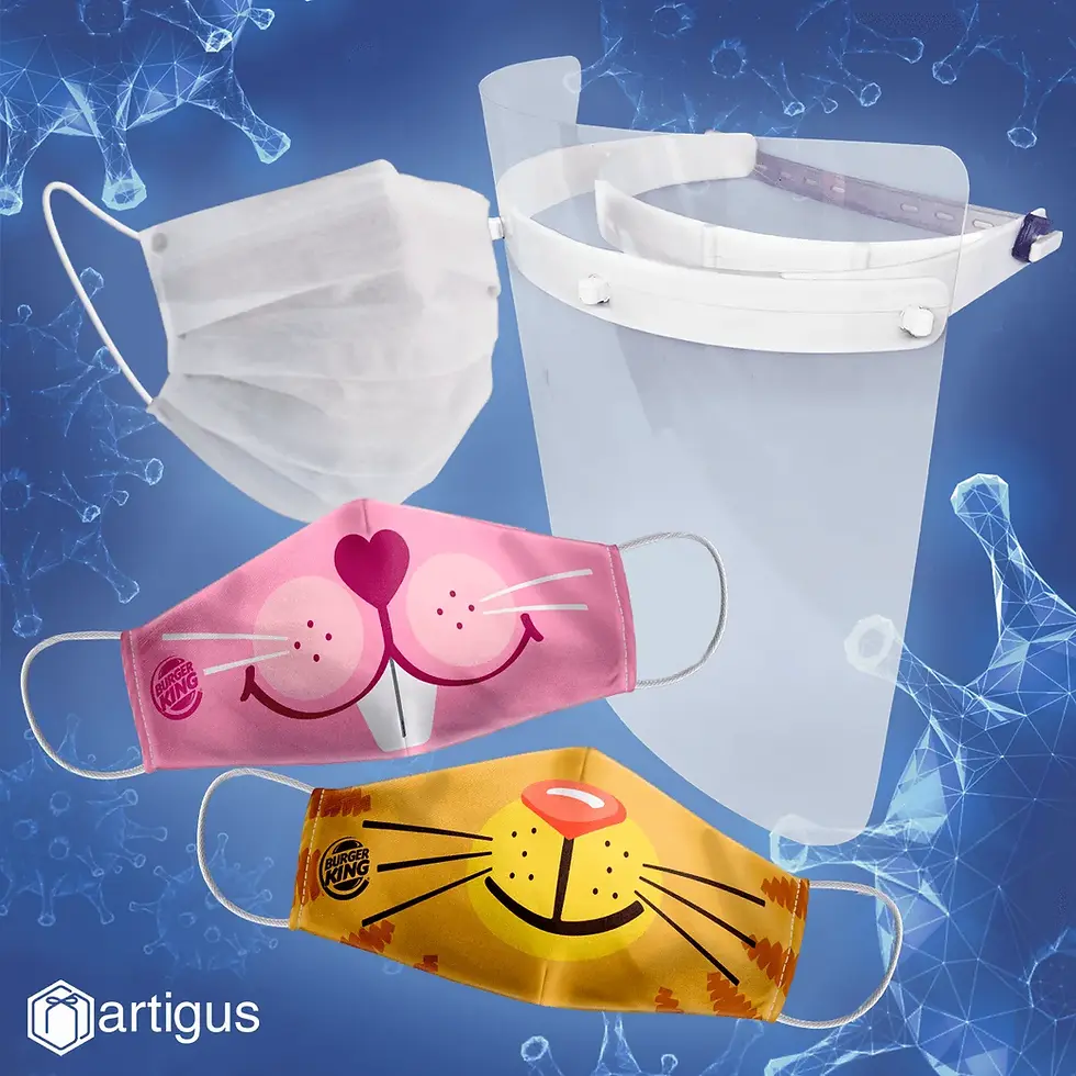 Produtos promocionais e personalizados Artigus - EPIS máscaras