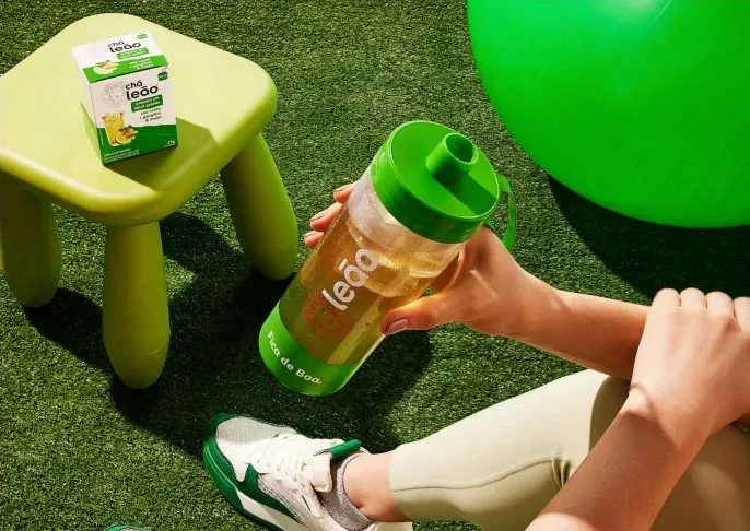 Produtos promocionais e personalizados Artigus - chá leão garrafa 600ml